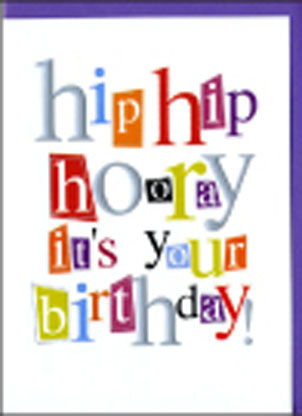 A Word Or Two: Hip Hip Hooray
