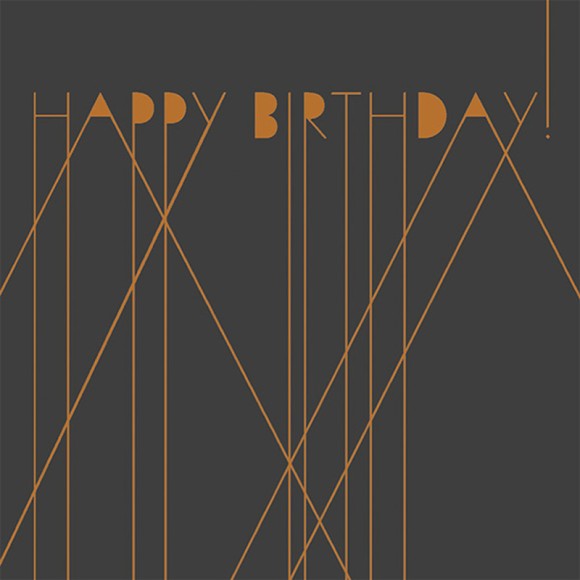 Spirit: Happy Birthday Bronze Lines