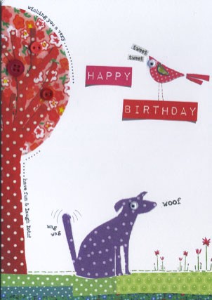 Lemon Lime Happy Birthday Dog
