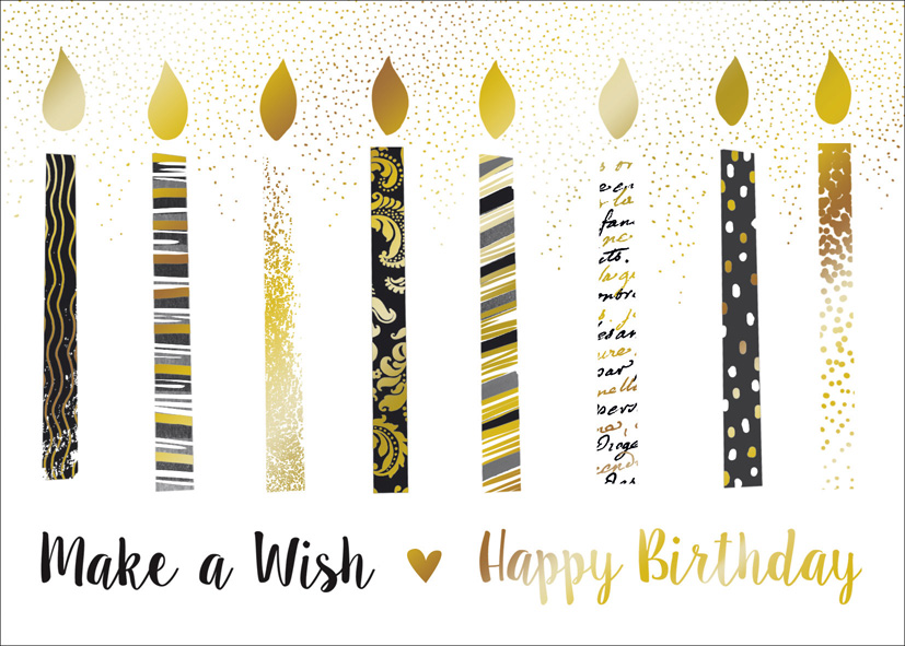 Black White: Birthday Candles