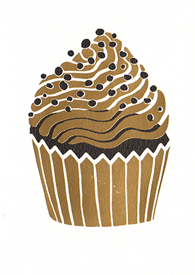 Studio Ink: Bg Foil Cupcake