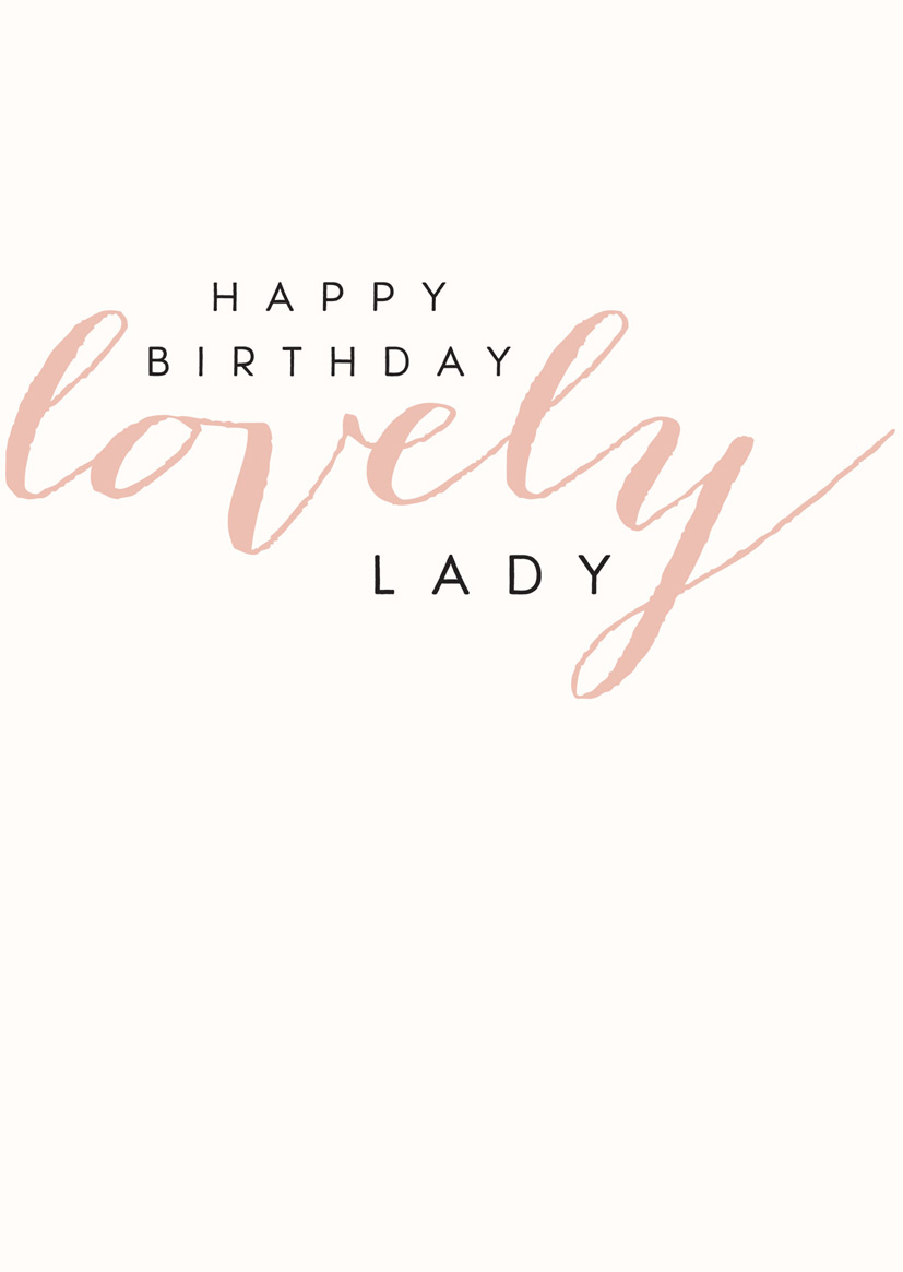Rosebud: Birthday Lovely Lady