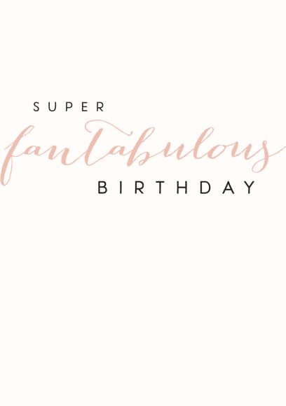 Rosebud: Fantabulous Birthday