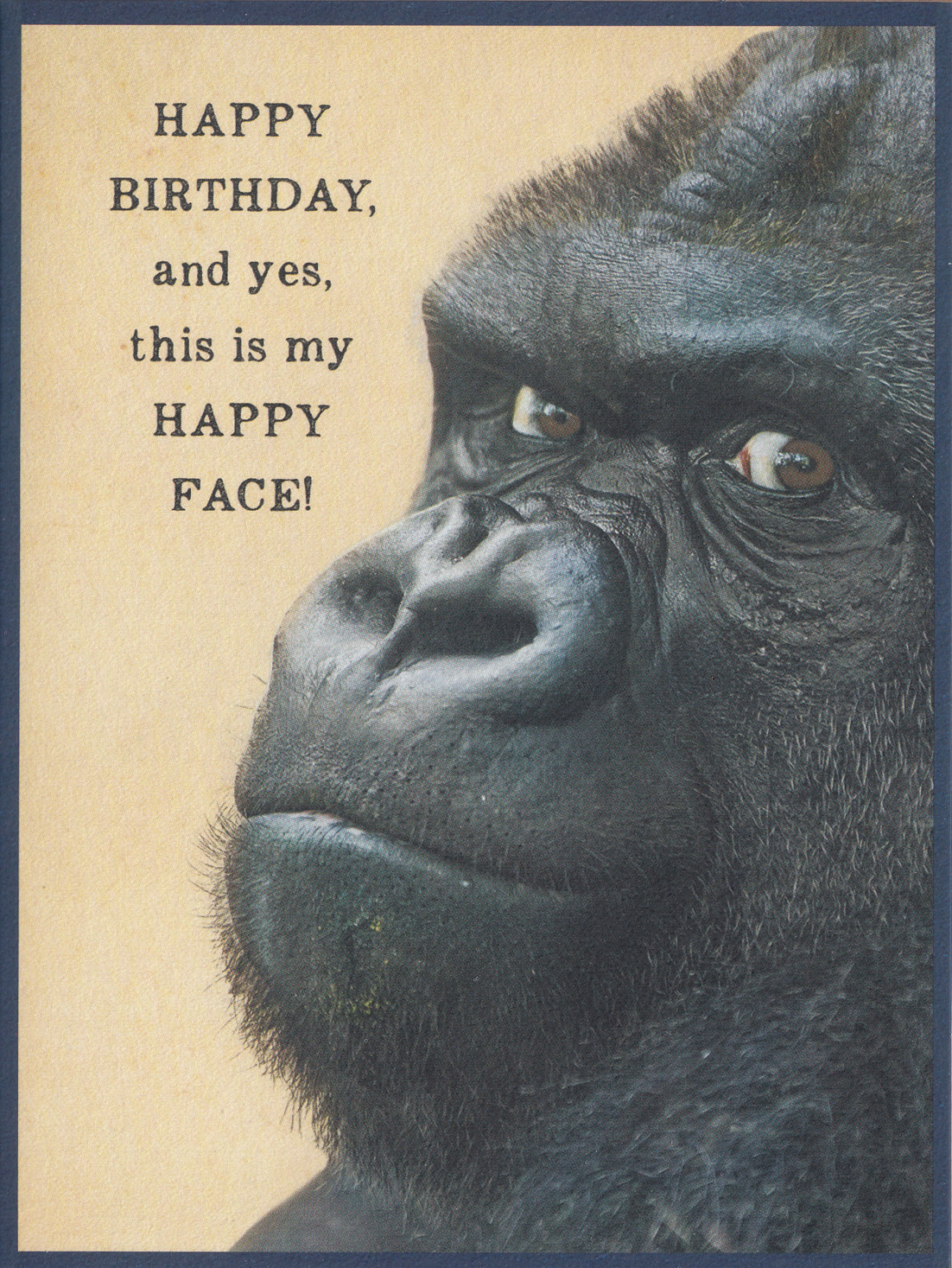 Little Brown Cards: Happy Face