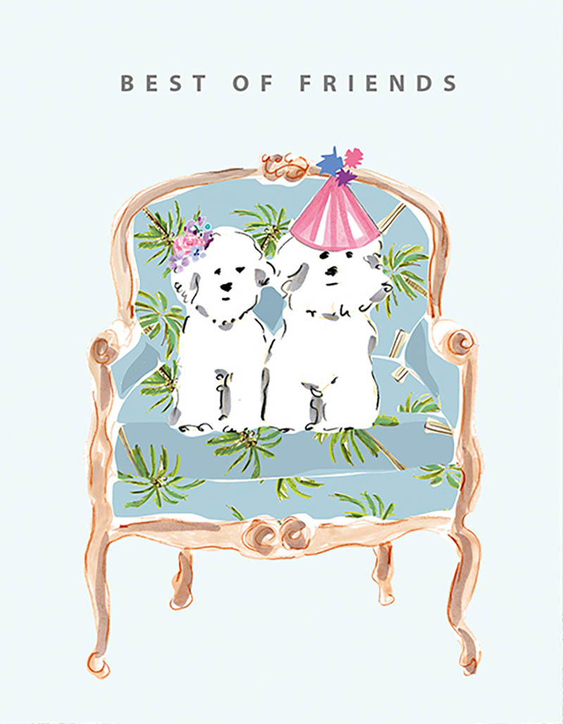 Beth Briggs: Two Pups On Chair