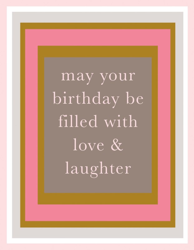 Bloomsbury: Birthday Love Laugh