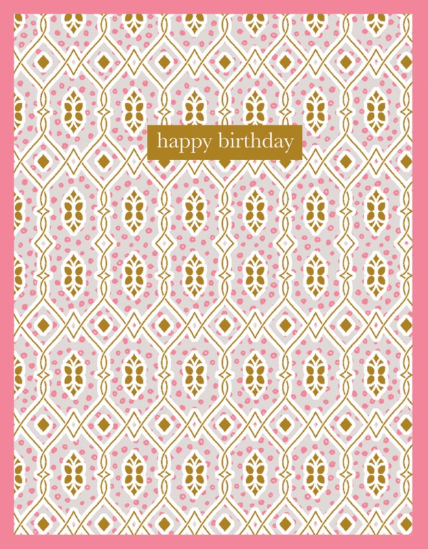 Bloomsbury: Birthday Gold Pattern