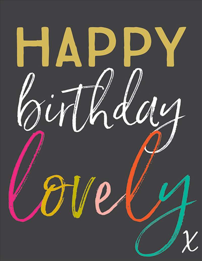 Jot: Birthday Lovely Text