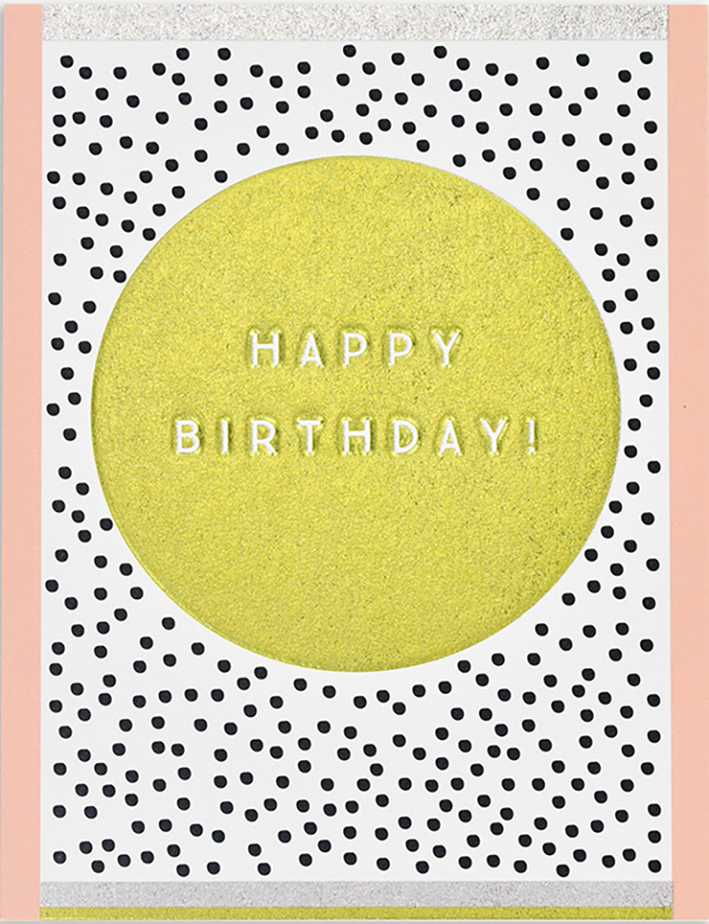 Jot: Birthday Gold Circle