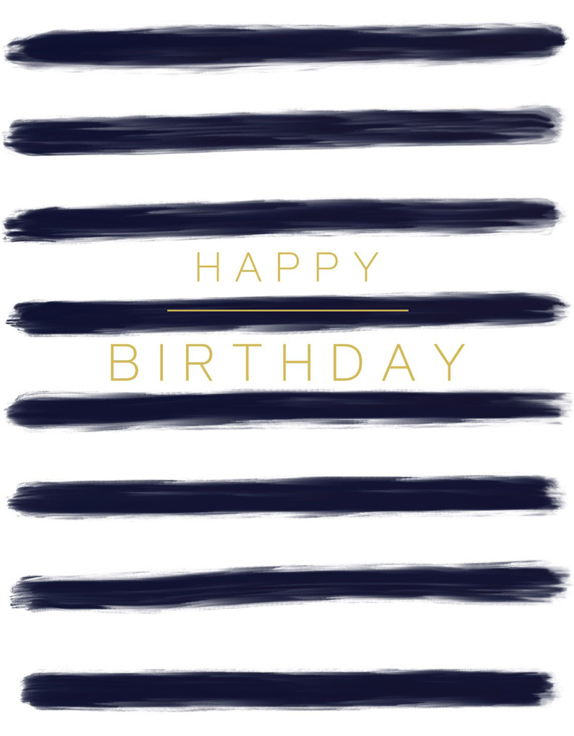 Jot: Birthday Black Stripes