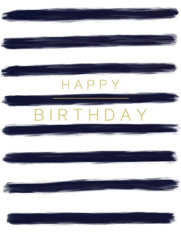 Jot: Birthday Black Stripes