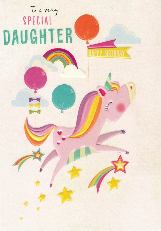 100% Kids: Large Daughter Birthdayunicorn