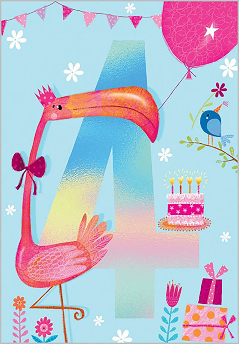 Age 4 Girl Flamingo