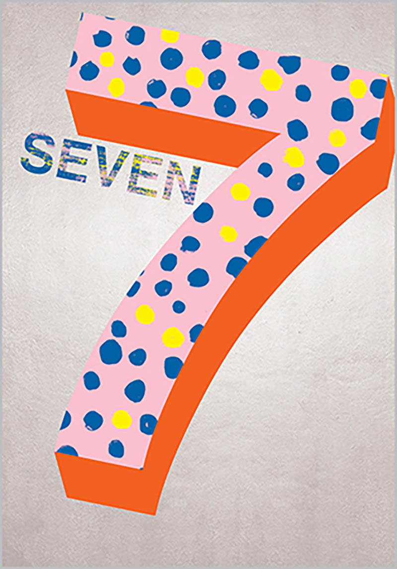 Level Up: Age 7 Girl Polkadots