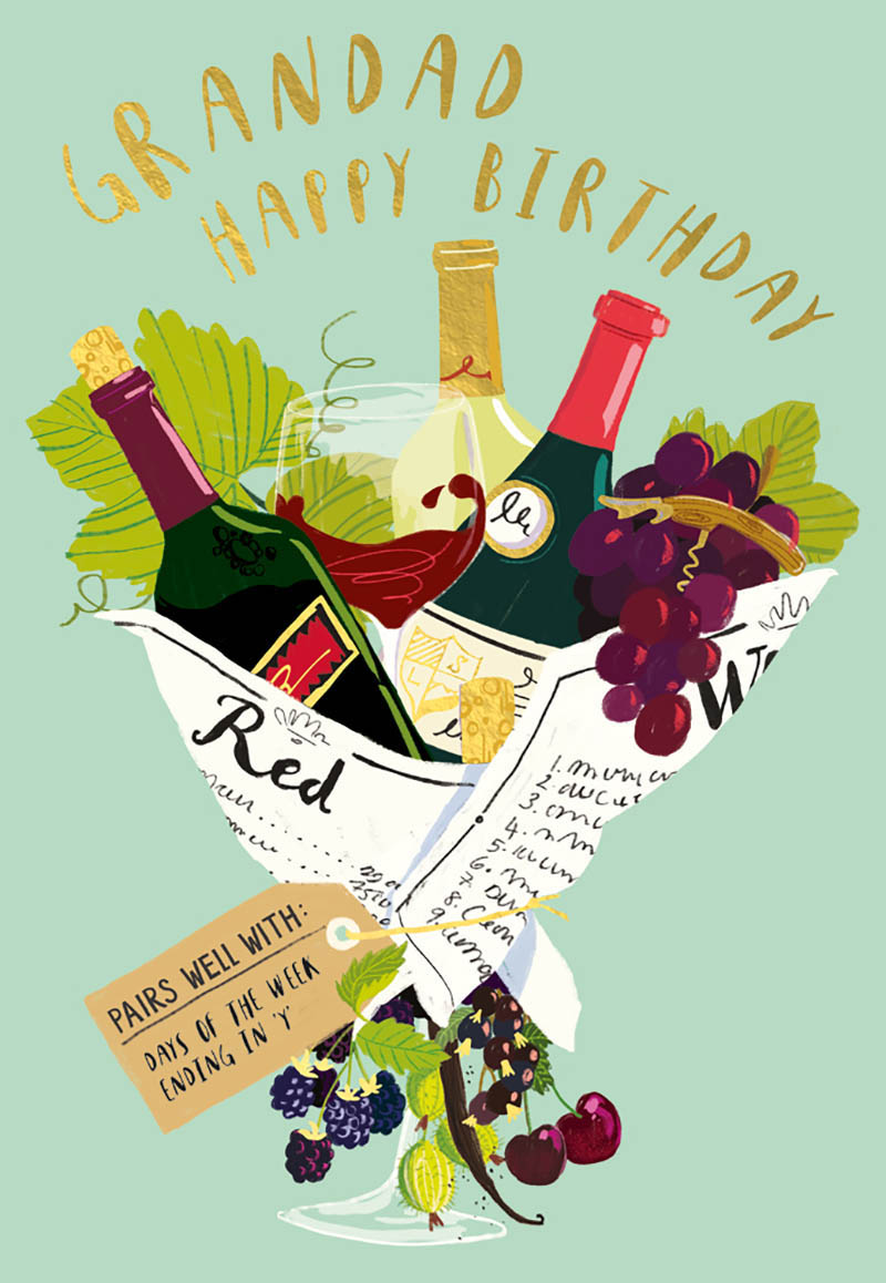 Indigo: Gdad Birthday Wine Bouquet