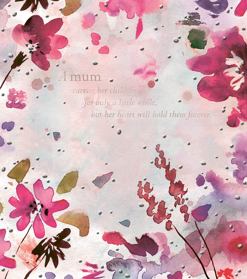 Mum Watercolour Flowers