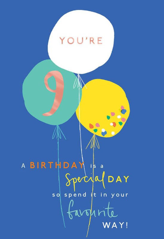 Happy Rhymes: Age 9 Balloons