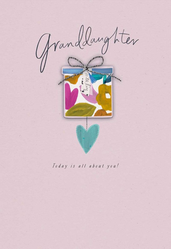 Birthday Granddaughter Present Heart