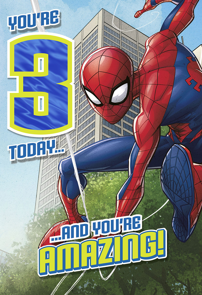 Birthday Age 3 Today Spiderman