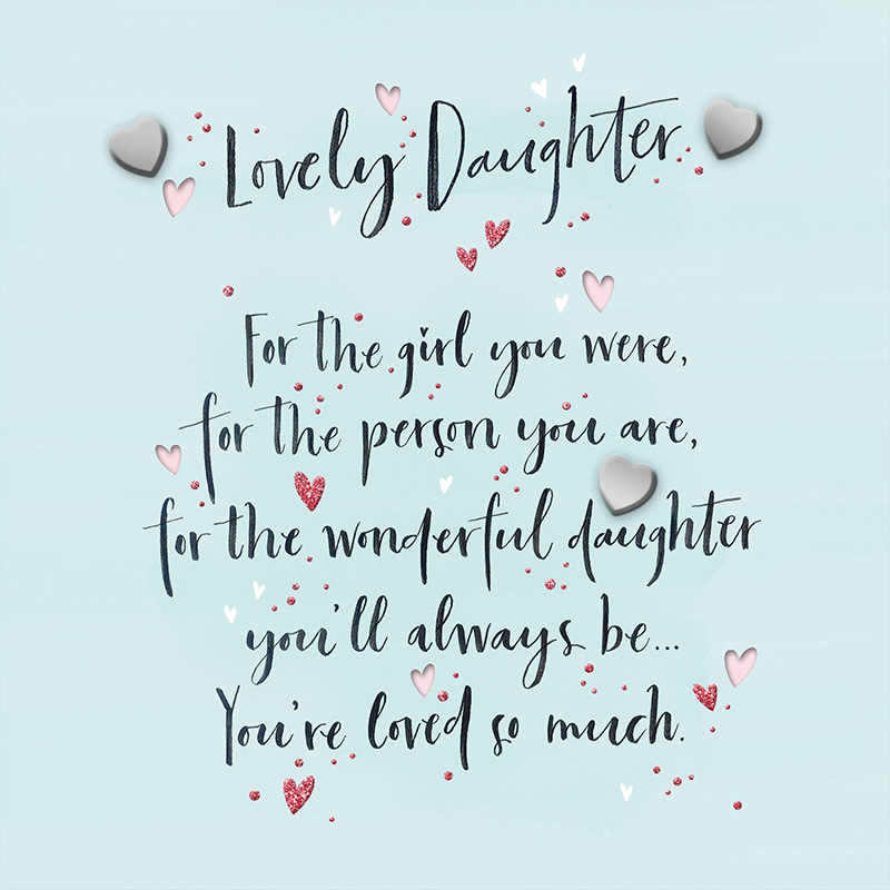 Birthday Lovely Daughter Hearts