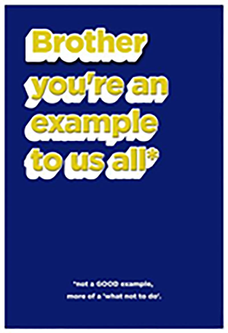 Birthday Brother Example To Us