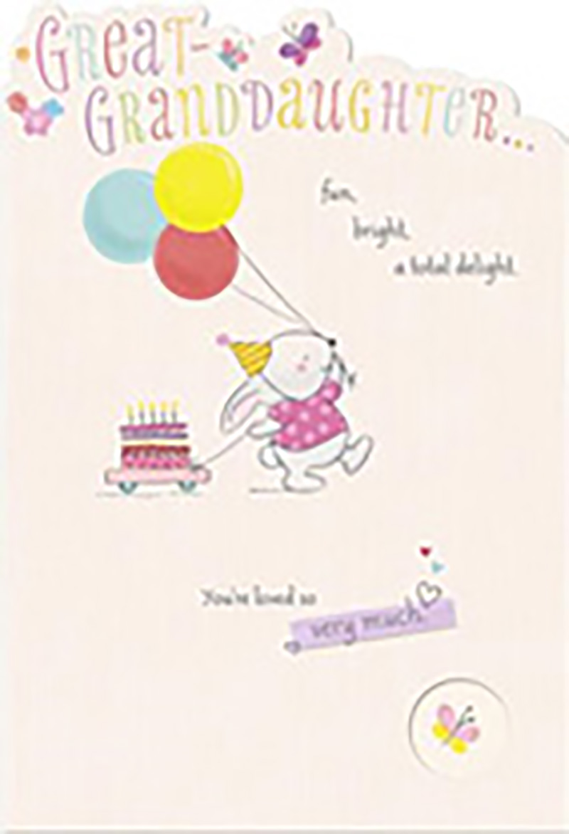 Great Granddaughter Birthday Bunny