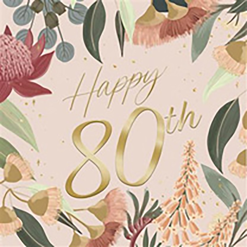 80Th Birthday Botanical