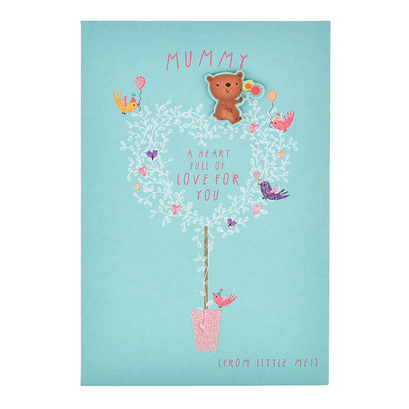Mummy Birthday Tree Heart