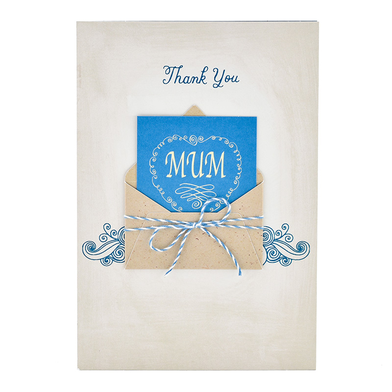Birthday Mum Blue Letter