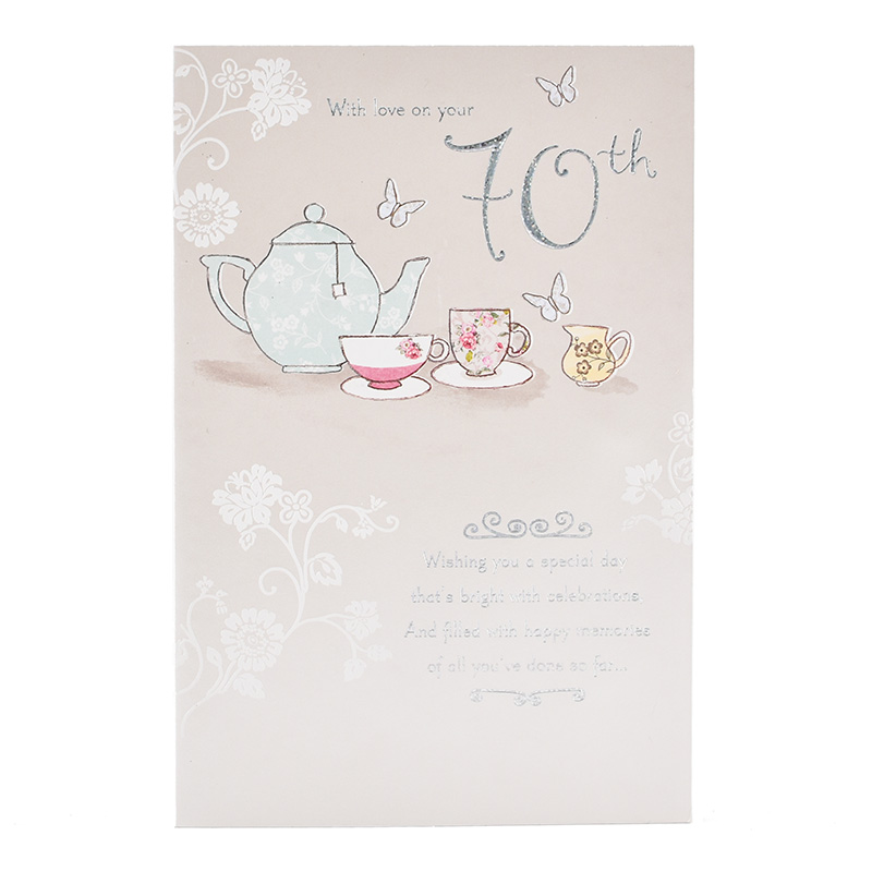 Age 70 Birthday Female Tea