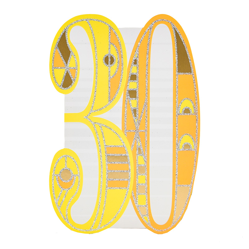 Age 30 Male Birthday Diecut