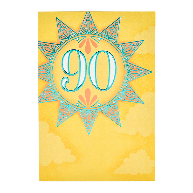 Age 90 Female Birthday Sun