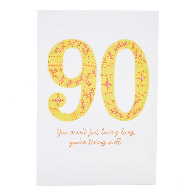 Age 90 Birthday Fem Live Well