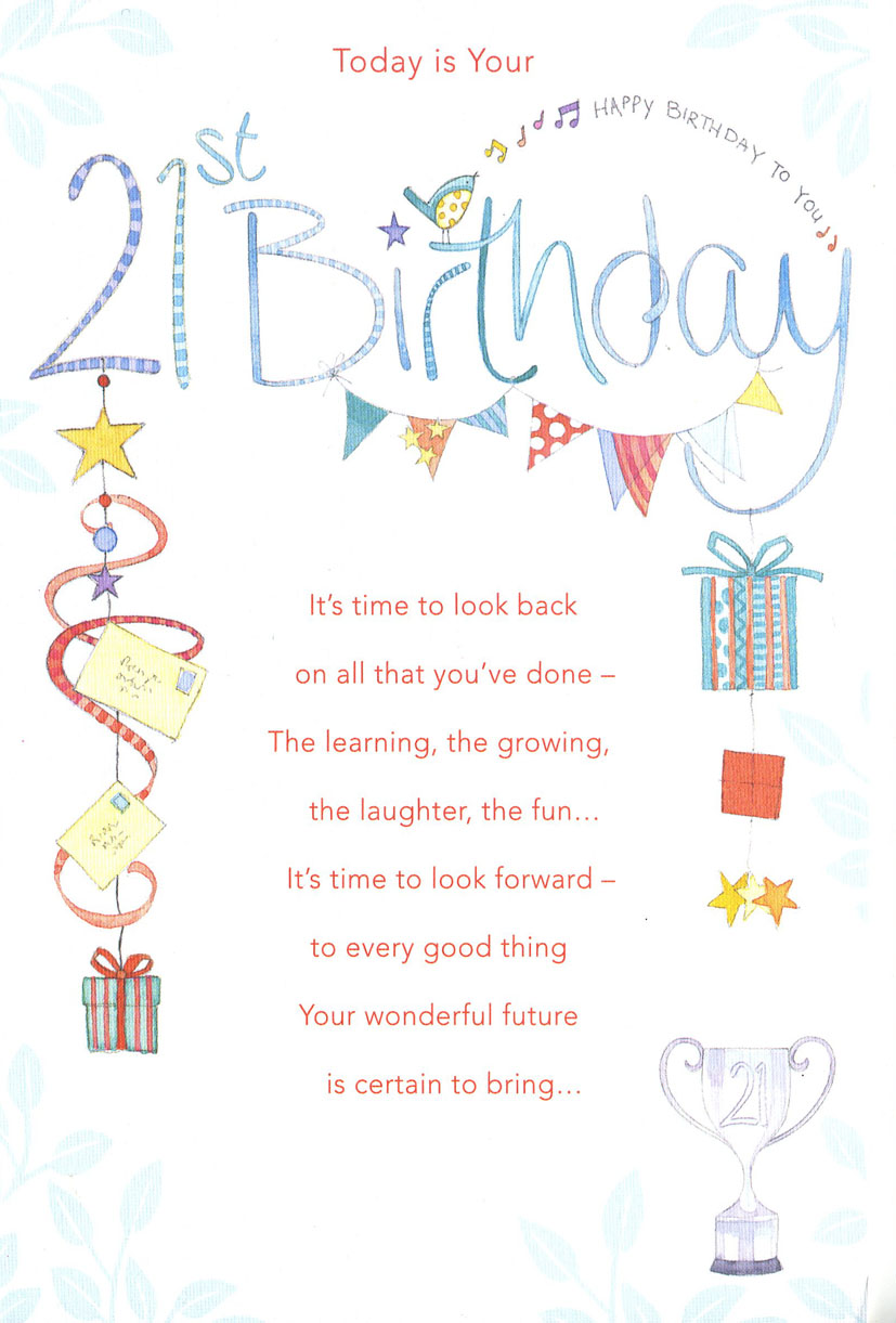 Age 21 Birthday Male Look Back