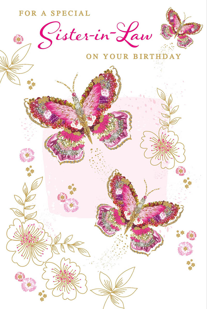Sister In Law Birthday Butterflies