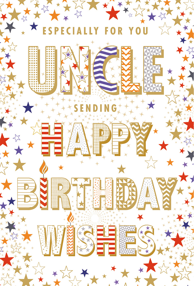 Pizazz For Men: Uncle Birthday Text