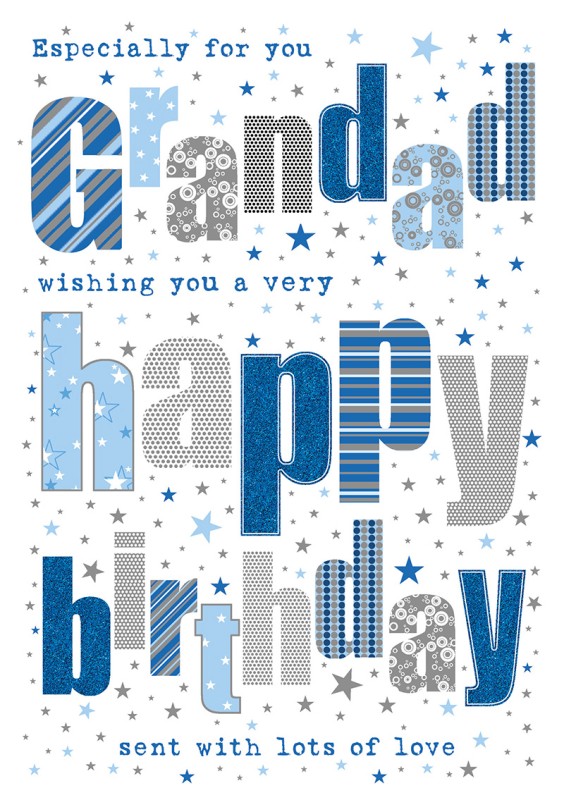 Quiney: Gdad Text Blue Silver