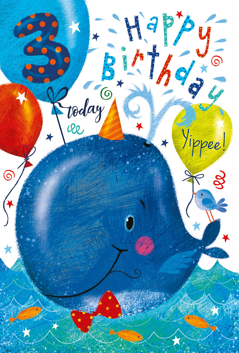 Age 3 Boy Party Whale