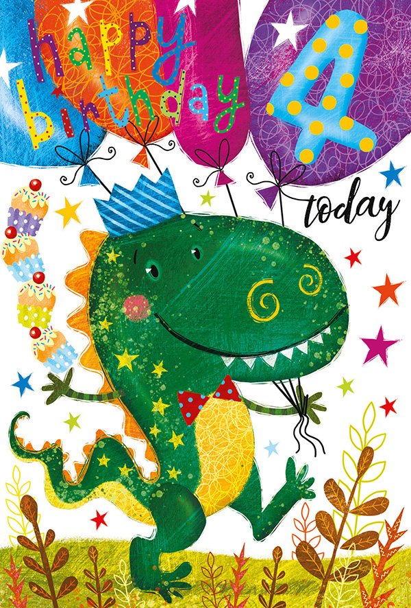 Age 4 Boy Party Dinosaur