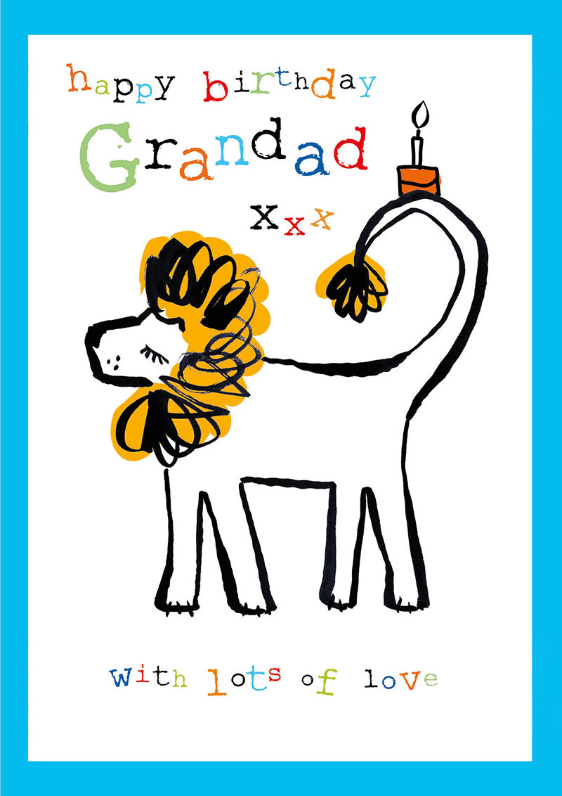 Doodle: Birthday Grandad Lion