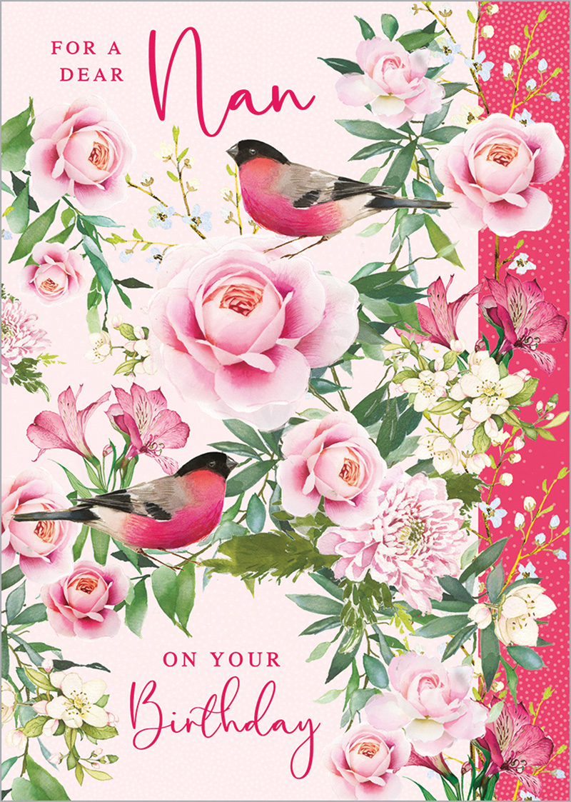 Nan On Your Birthday Floral