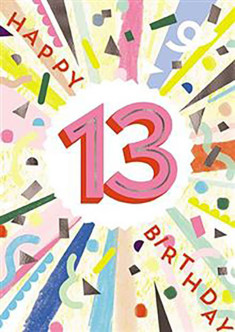 Funfetti: Age 13 Girl Confetti