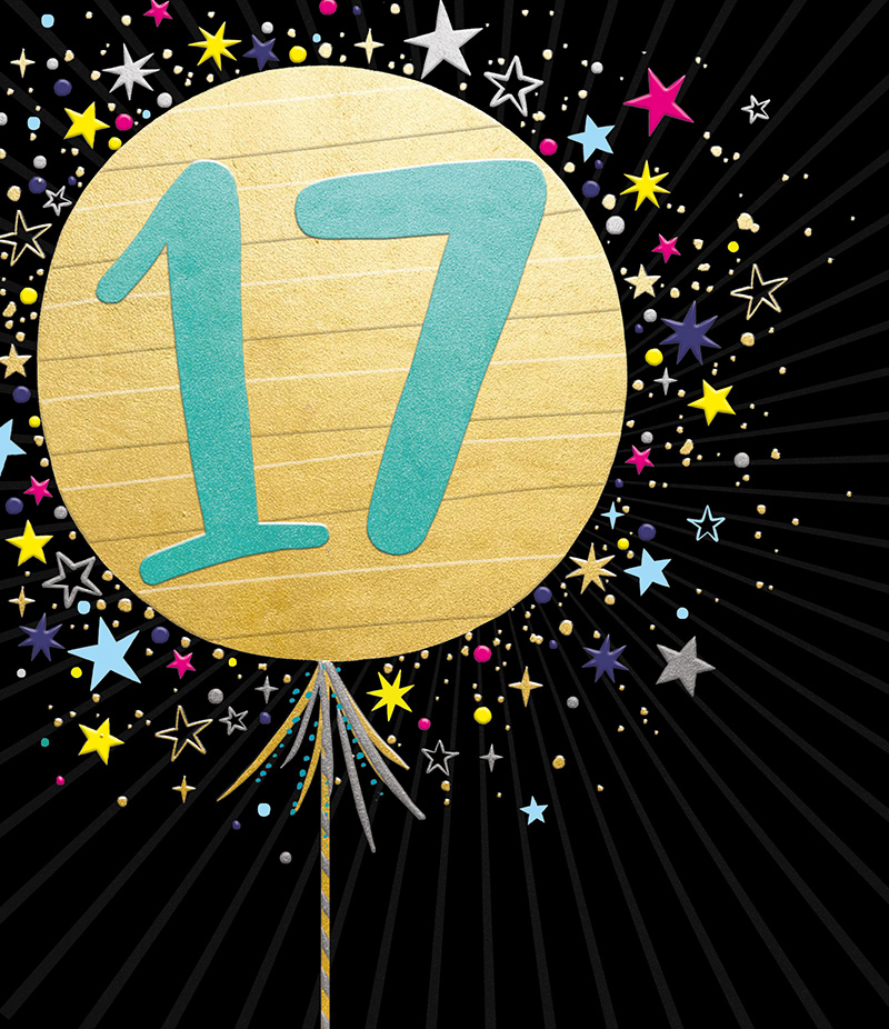 Pick N Mix: 17 Birthday Balloon Male