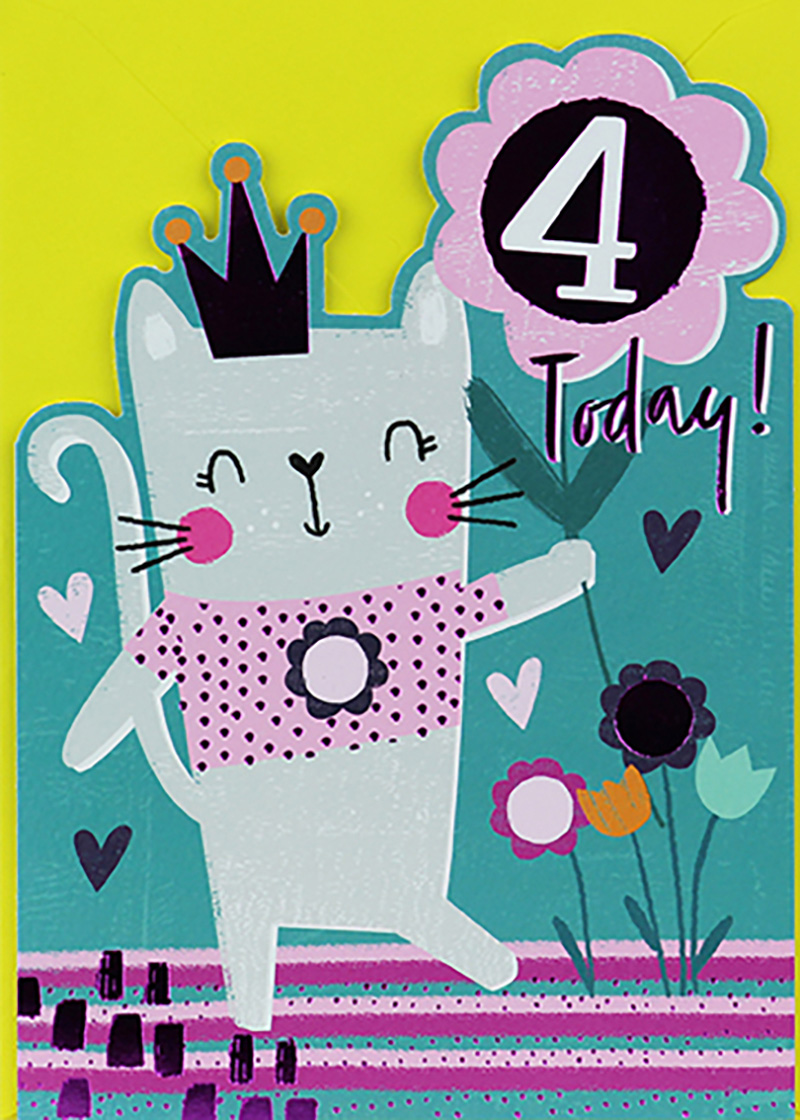 Age 4 Girl Cat With Crown