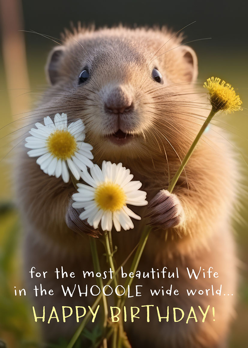 Bday Wife Whooole World Mouse