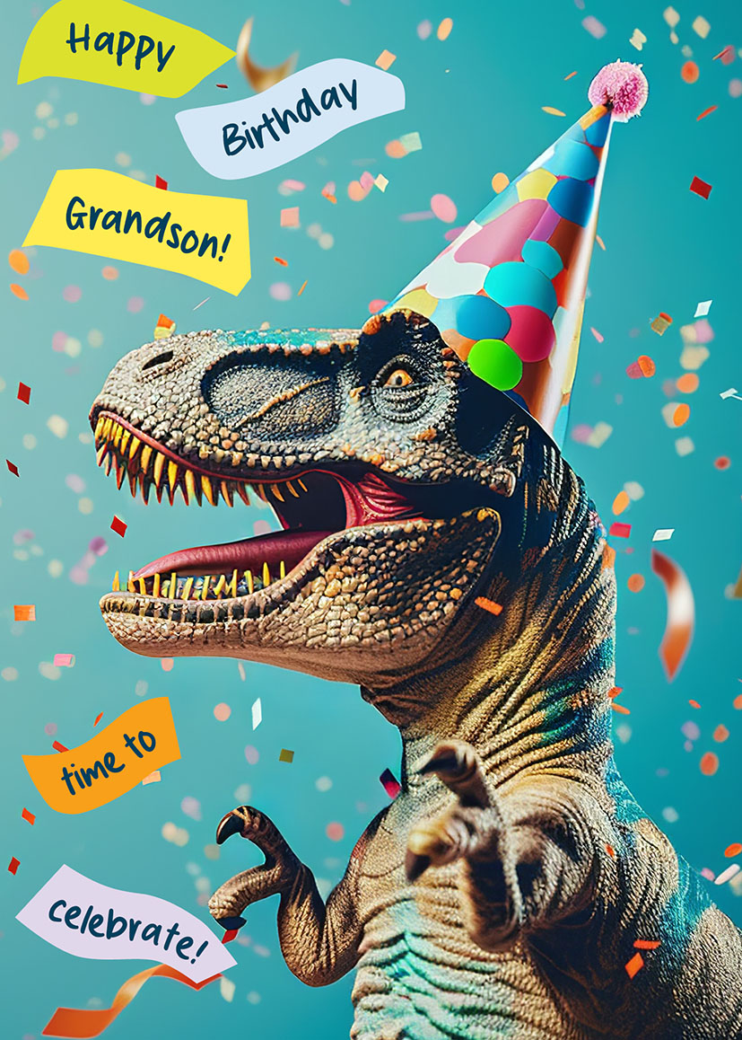 Bday Grandson Party Trex