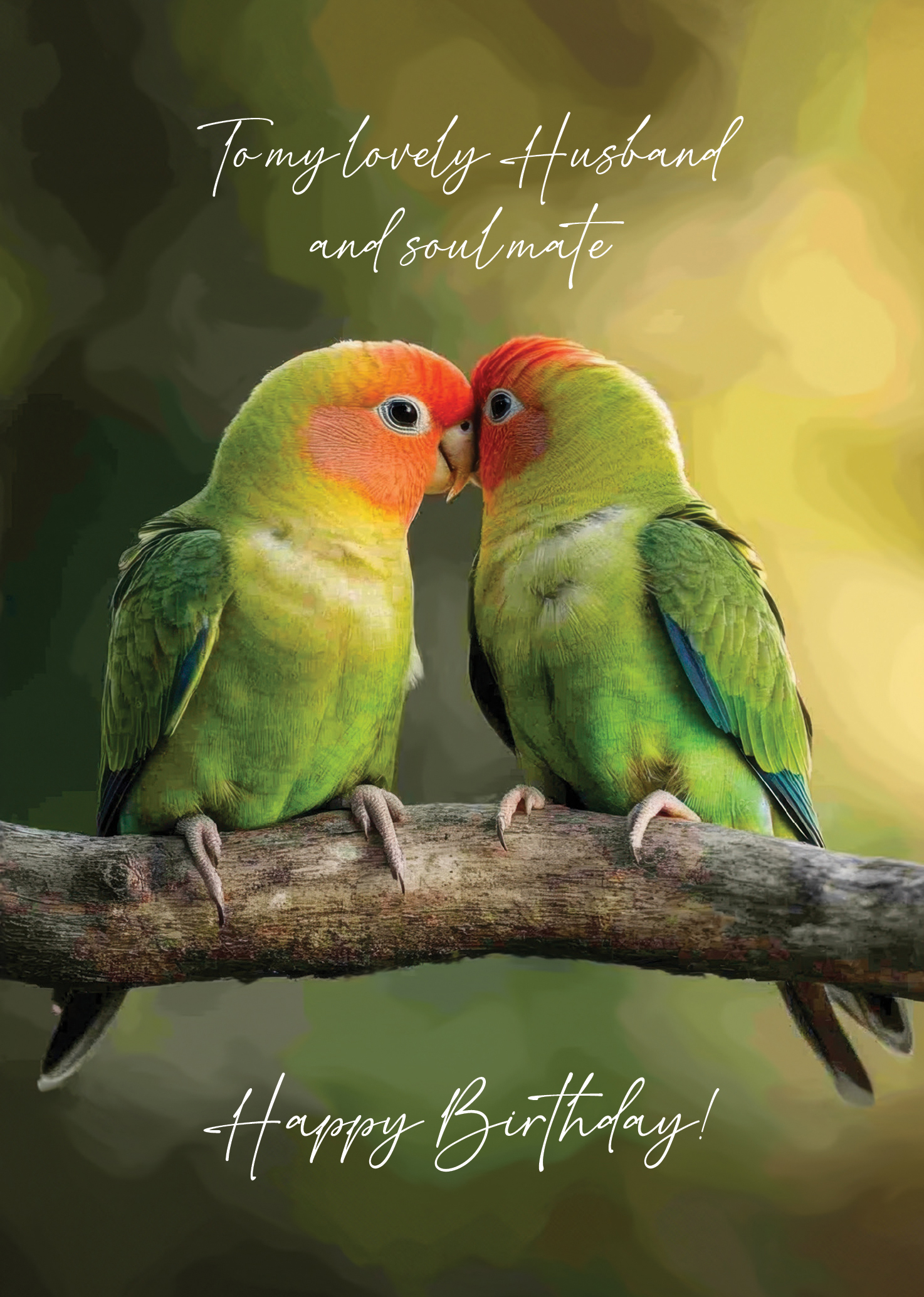 Bday Husband Lovebird Soulmate