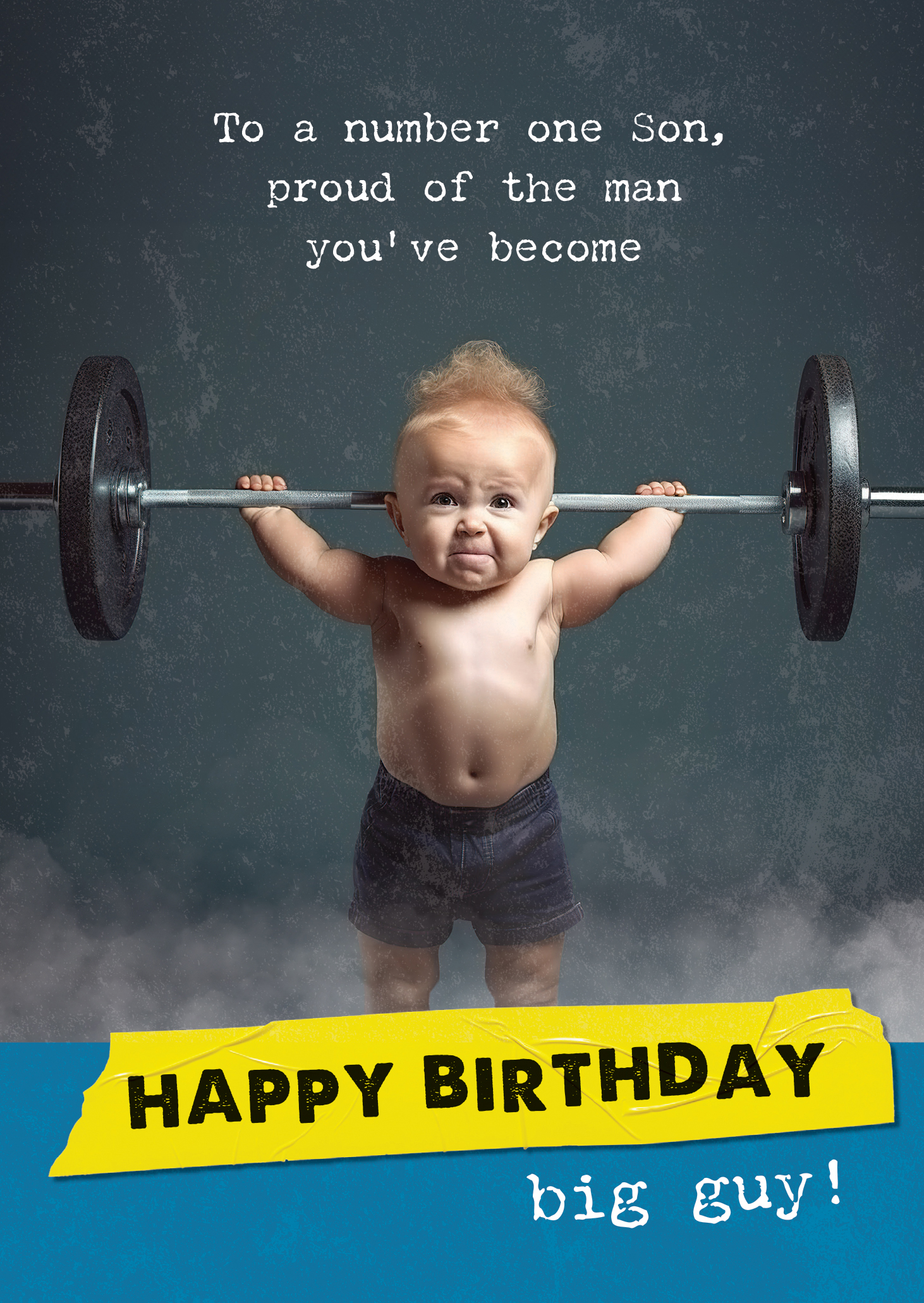 Bday Son Big Guy Weightlifter