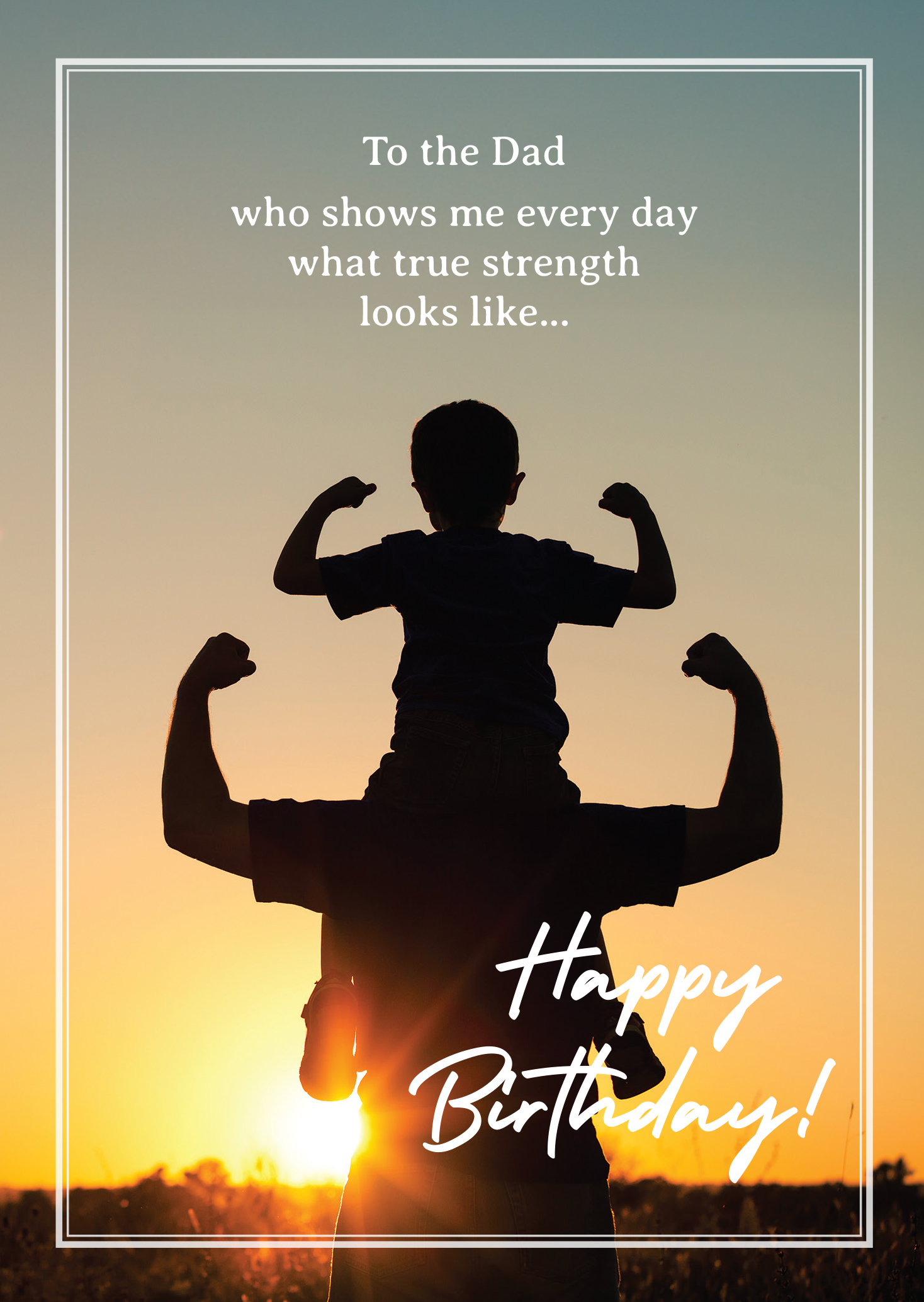 Bday Dad True Strength