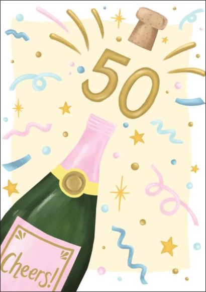 Age 50 Female Champagne Pop